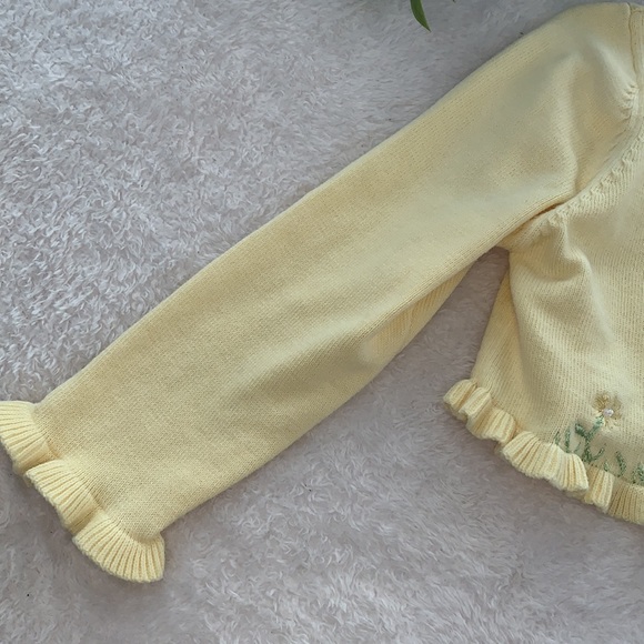 Sophie Rose Yellow Sweater Shrug Cardigan 4T EUC - Picture 3 of 13